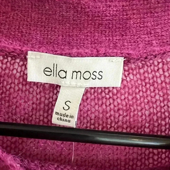 Ella moss size S women’s knit sweater penelope Malaga magenta pink - Picture 5 of 10